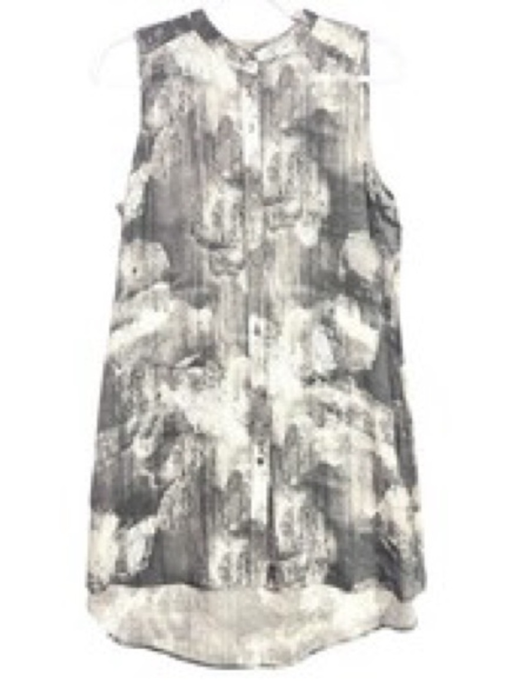 Eileen Fisher Sleeveless Silk Button-Front Tunic